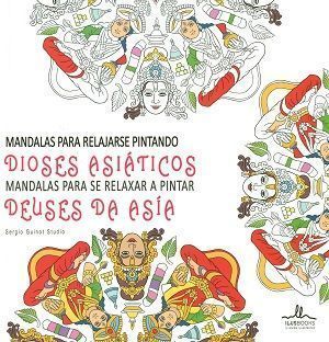 Mandalas para relajarse pintando dioses asiáticos.