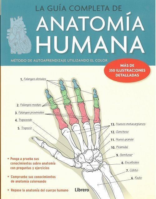 La Guía completa de Anatomía Humana. Método de autoaprendizaje utilizando el color