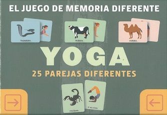 El juego de memoria diferente, yoga. 25 parejas diferentes