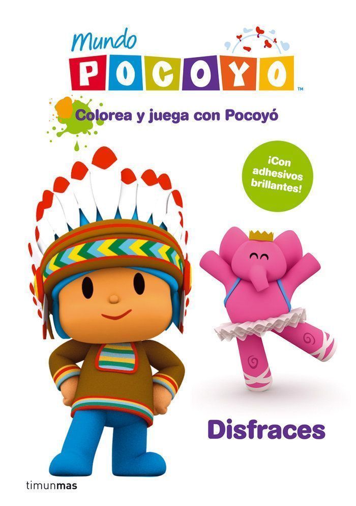 Colorea y juega con pocoyó. Disfraces