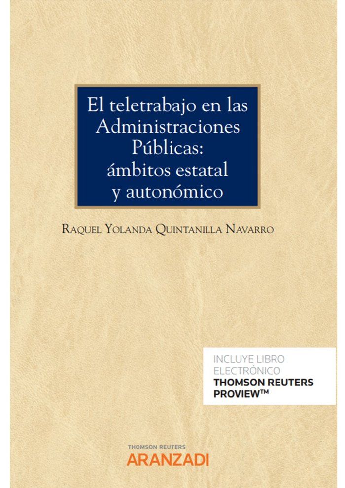 El teletrabajo en las adinistraciones publicas. Ambito estat