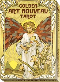 Golden art nouveau tarot.
