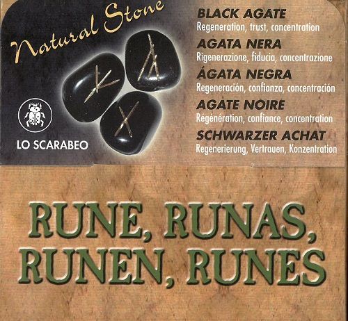 Runas Ágata negra. BLACK AGATE RUNES