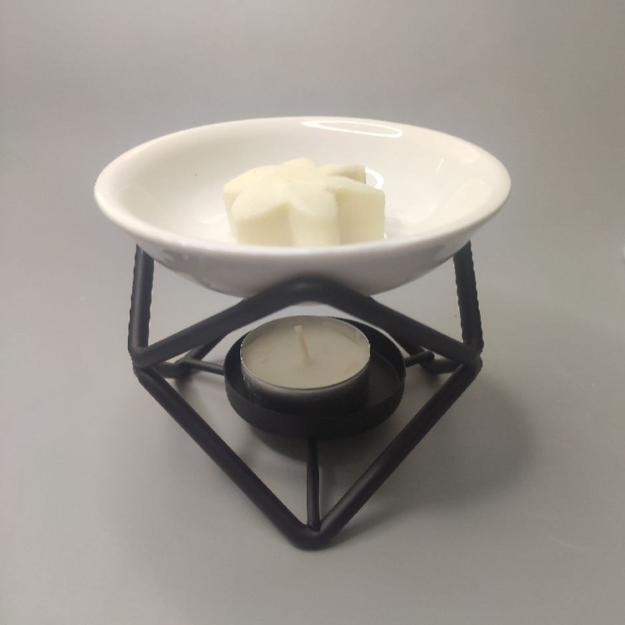 Soporte hexagonal de cerámica y metal - Imagen 3