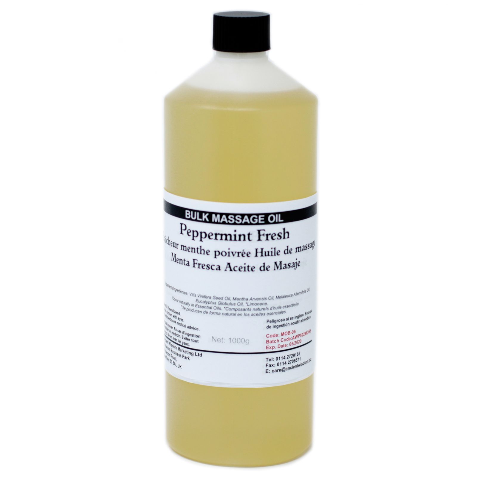 Aceite de Masaje 1L - Menta Fresca