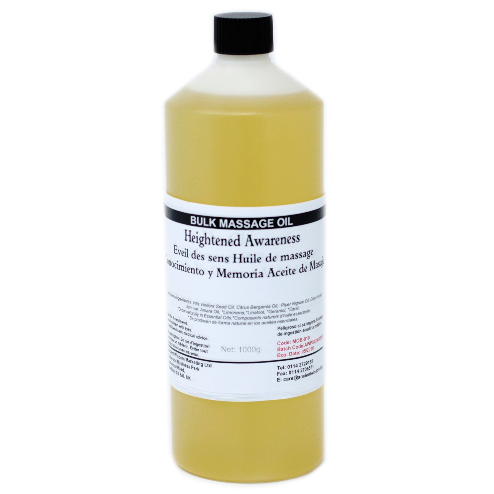 Aceite de Masaje 1L - Conocimiento y Memoria