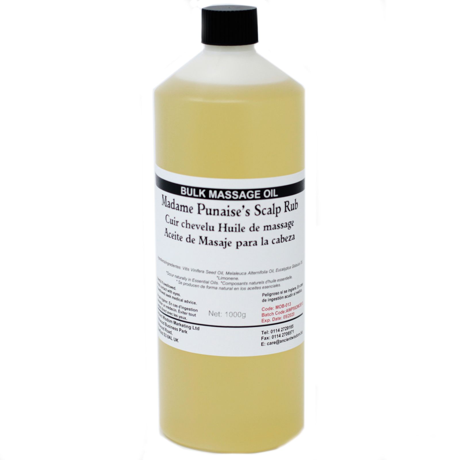 Aceite de Masaje 1L - Para la Cabeza