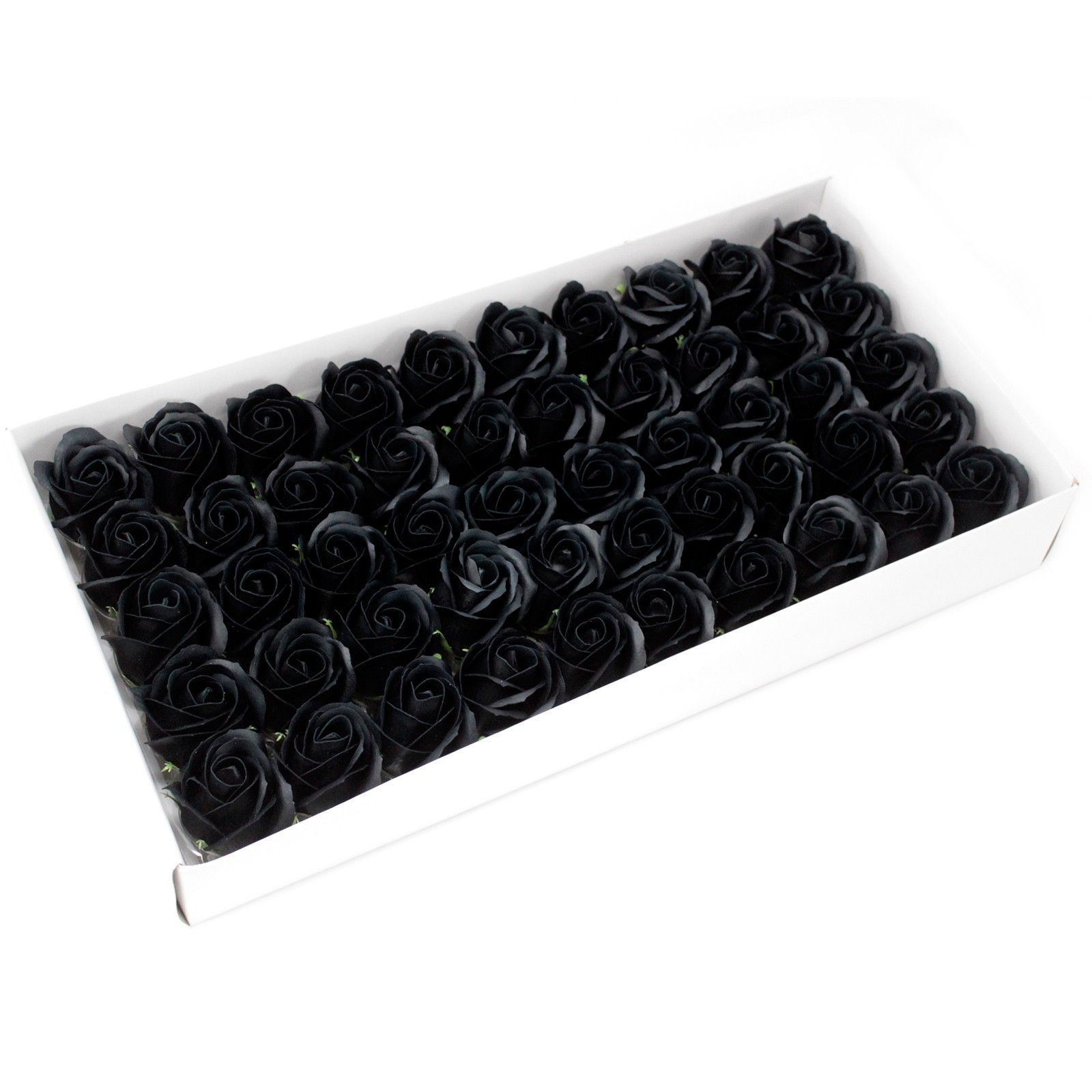 Flores manualidades deco mediana - negra