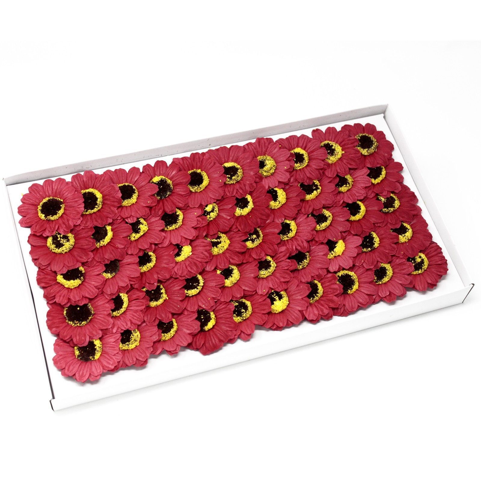 Flores girasol manualidades deco mediana - roja