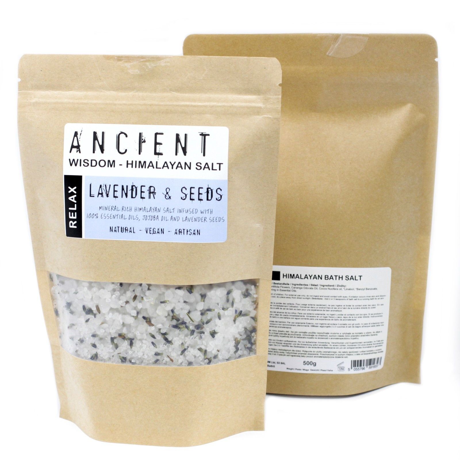 Mezclas de sal de baño del Himalaya - 500 g - Relajarse