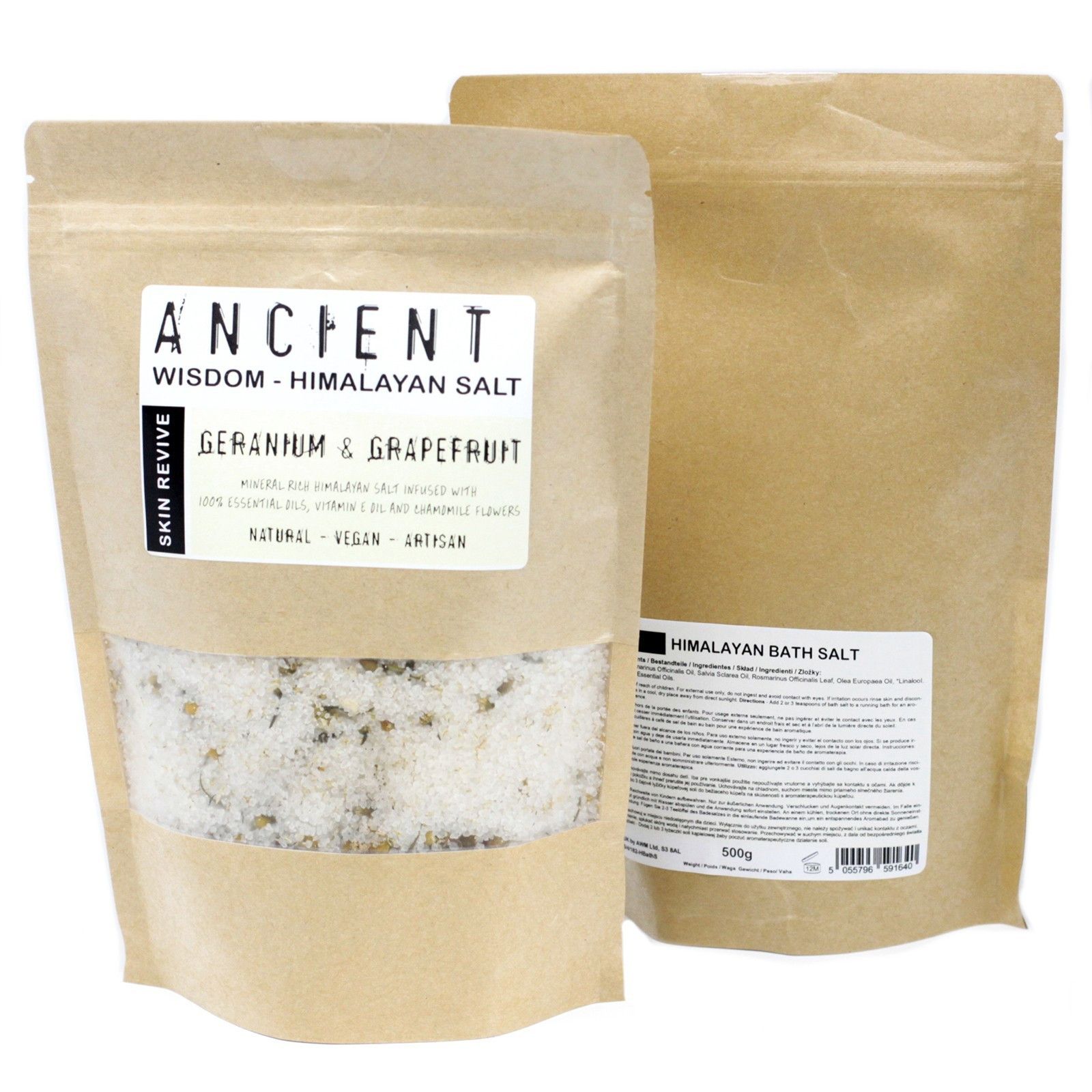 Mezclas de sal de baño del Himalaya - 500 g - Piel clara