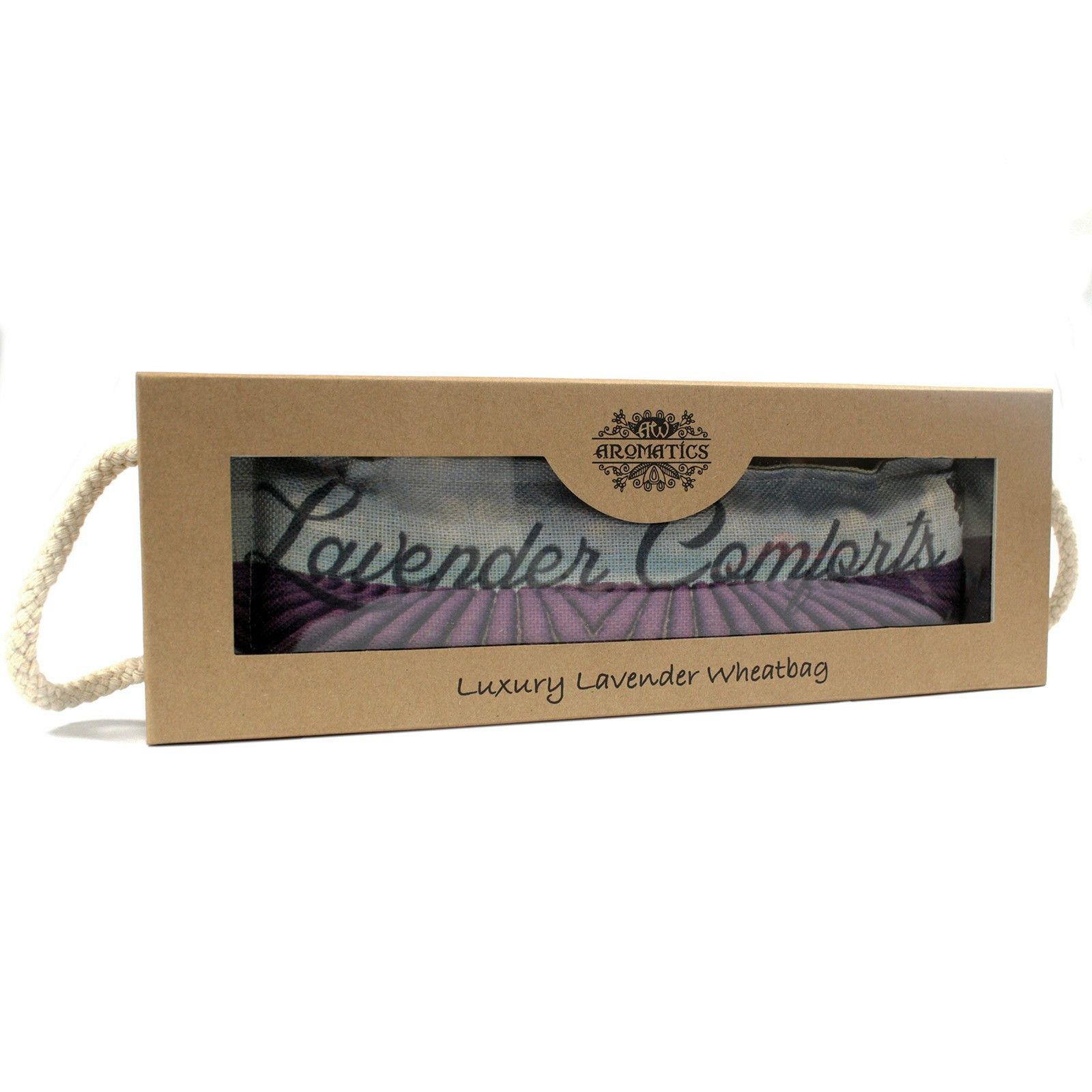 Bolsa de trigo en caja de regalo - lavanda