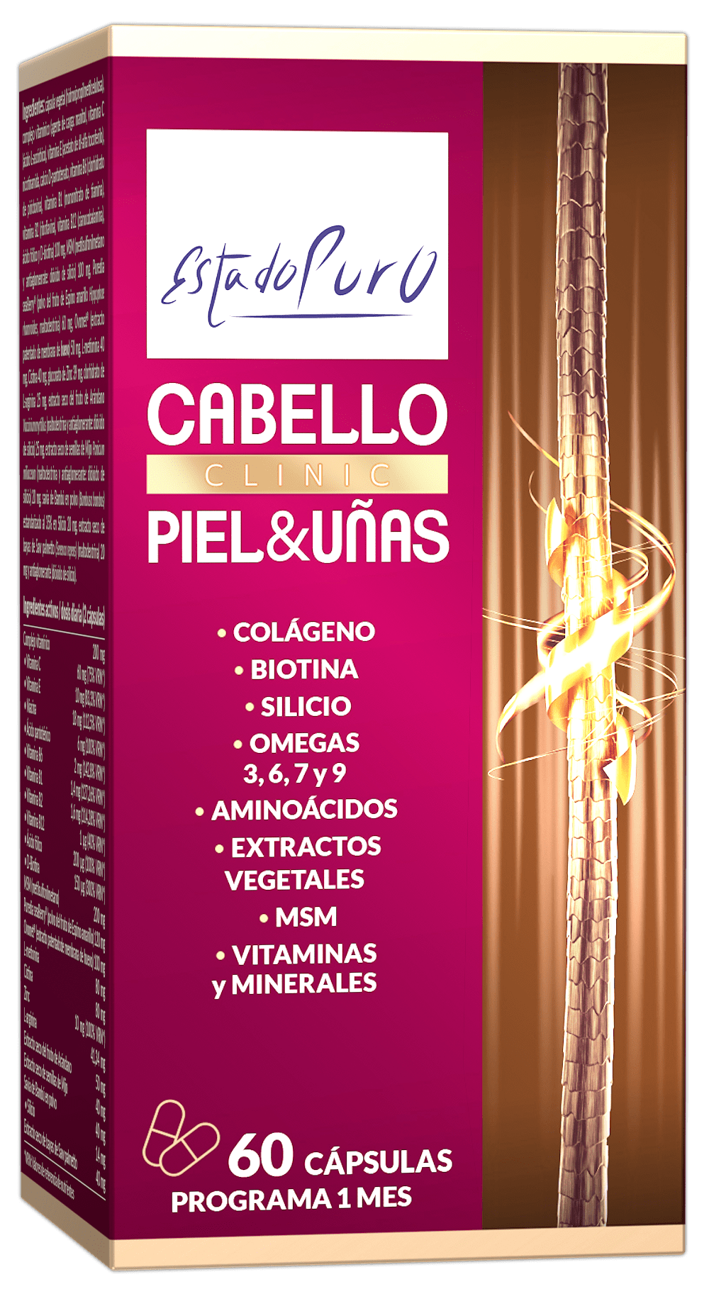 ESTADO PURO CABELLO PIEL Y UÑAS CLINIC CÁPSULAS