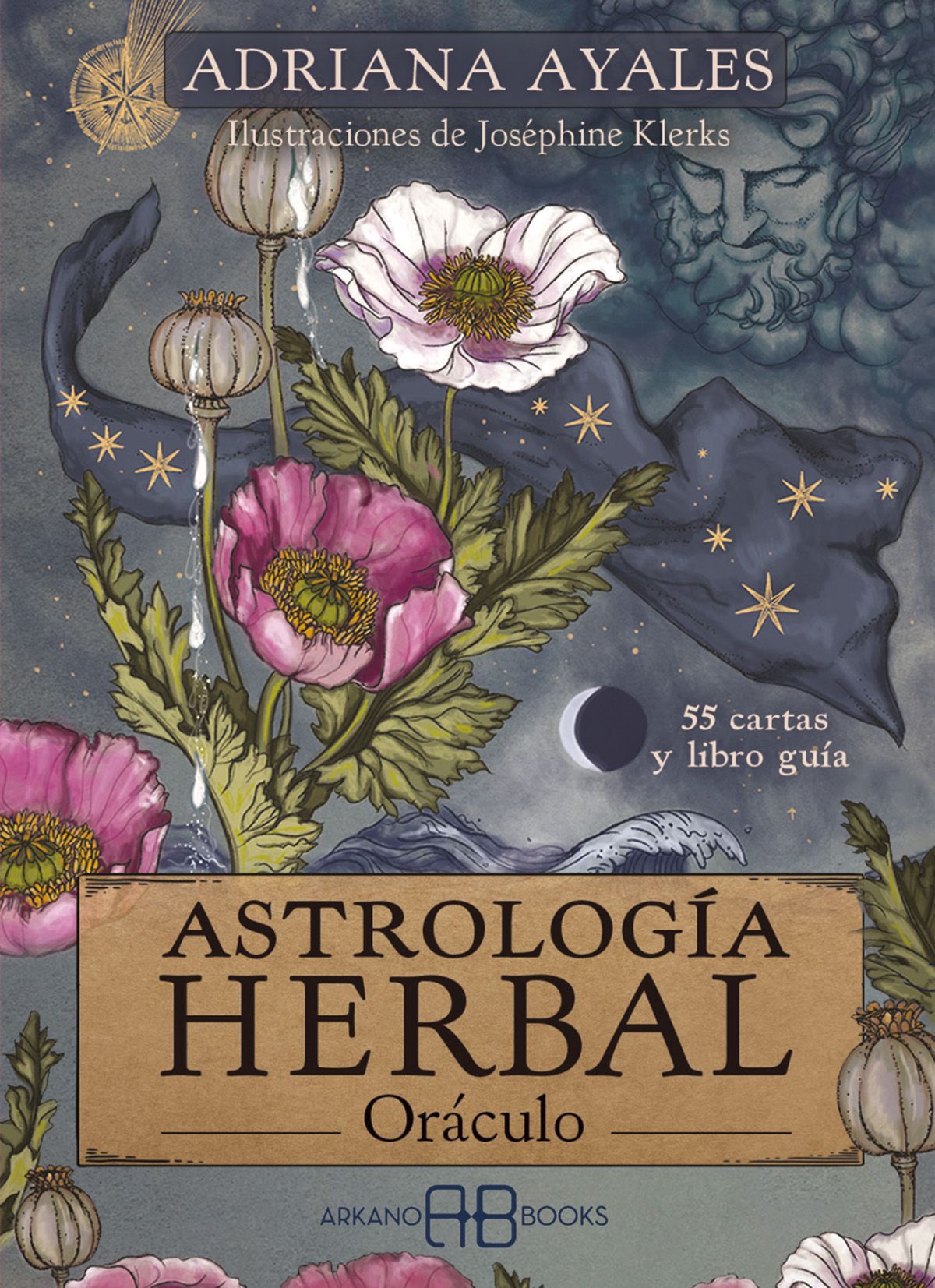 Astrología herbal. Oráculo. 55 cartas y libro guía