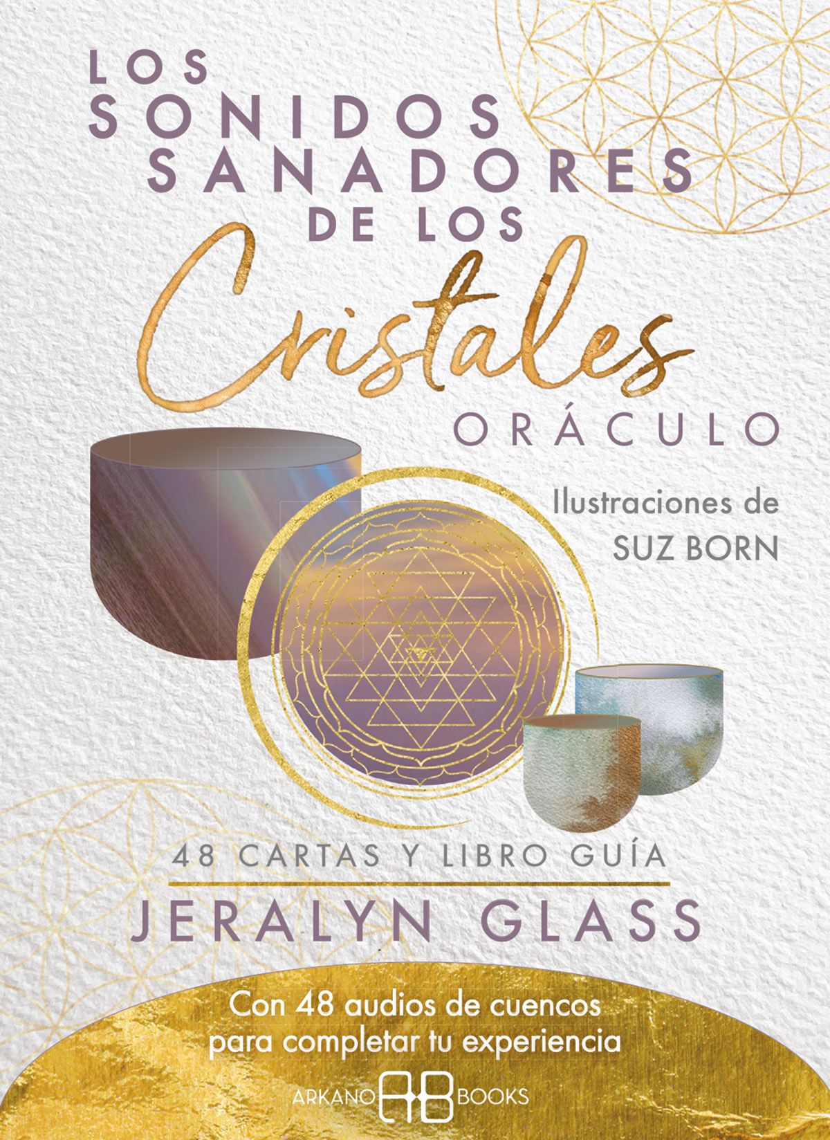 Los sonidos sanadores de los cristales. Oráculo. 48 cartas y libro guía