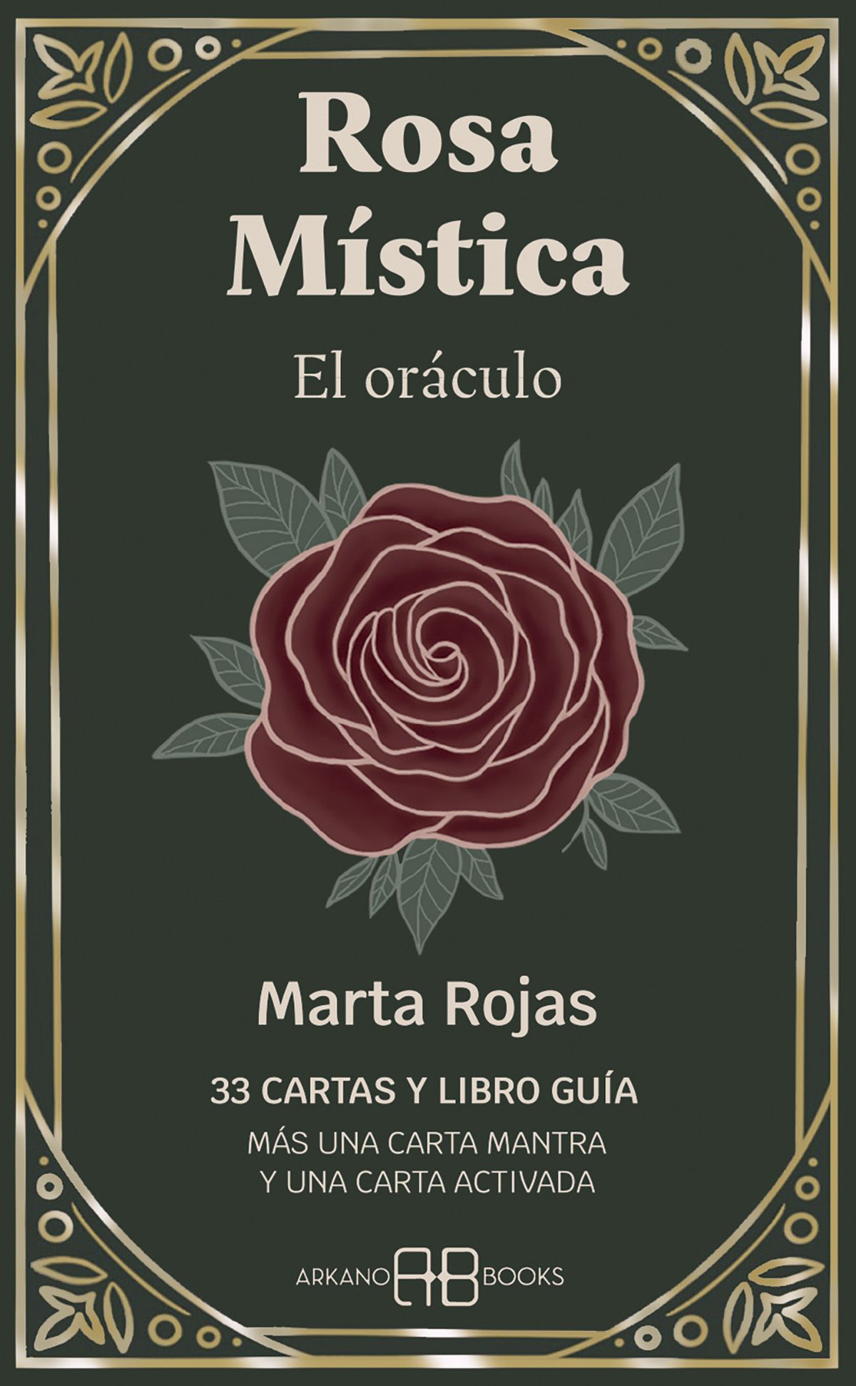 Rosa Mística. El oráculo. 33 cartas y libro guía. Más una carta mantra y un carta activada