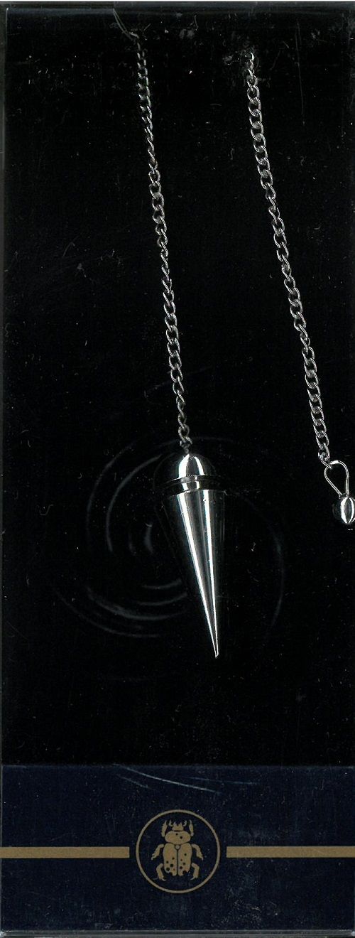 Pendulo cámara de punto de plata.