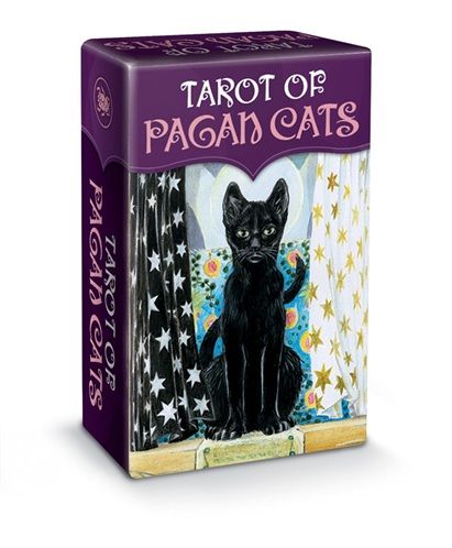 Tarot mini of pagan cats.
