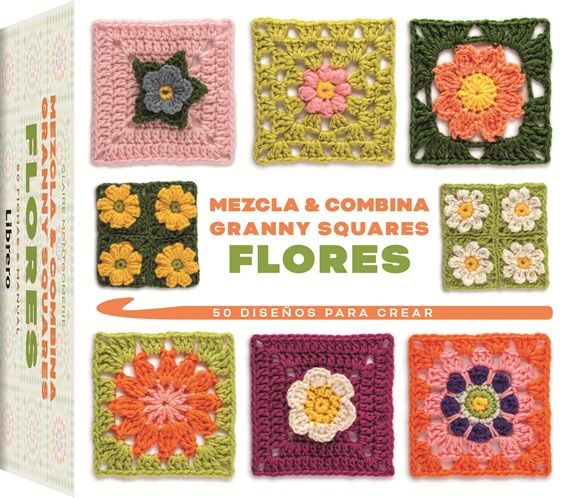 Mezcla y combina granny squares flores.
