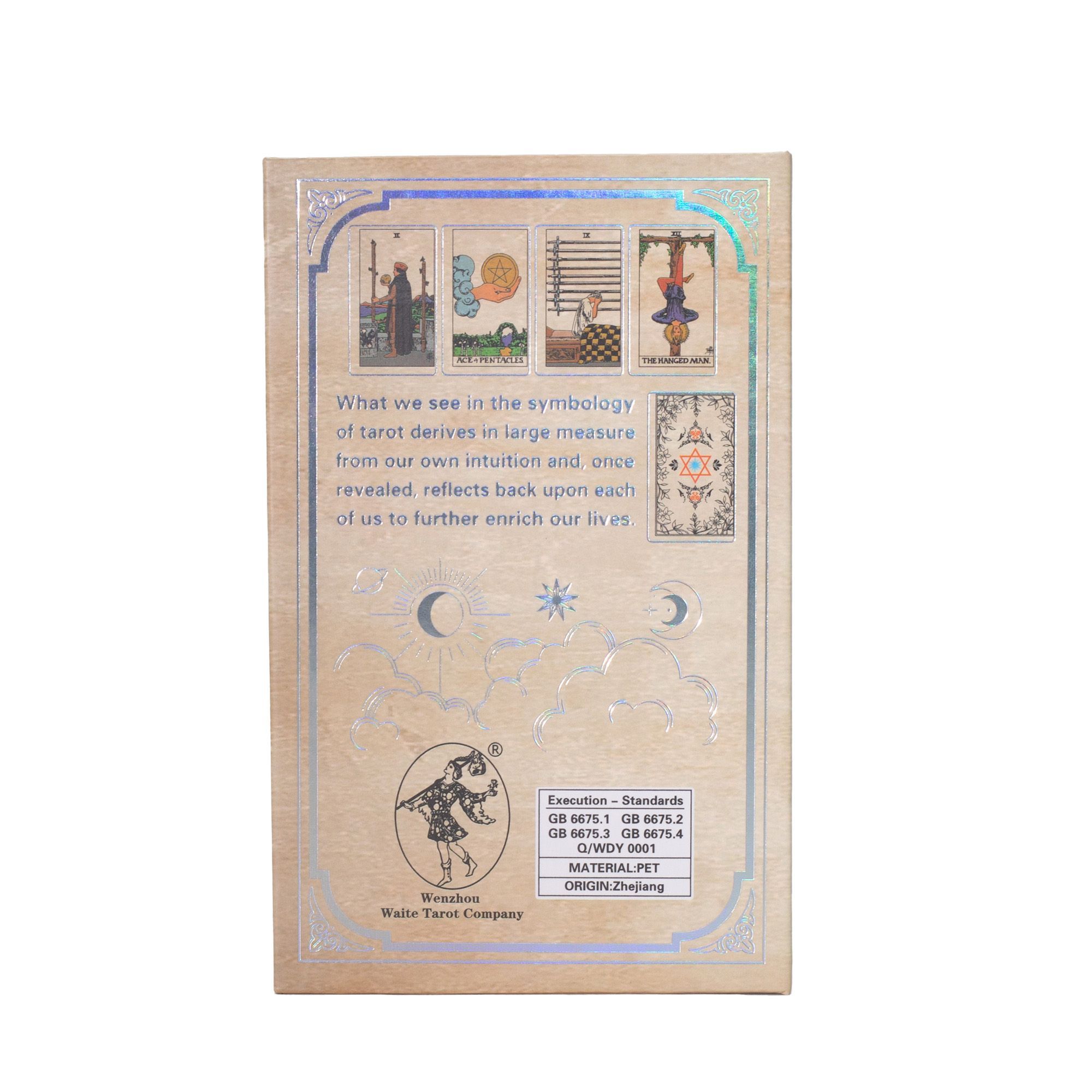 Juego de cartas de Tarot Waite con lámina de plata - con folleto - Imagen 4