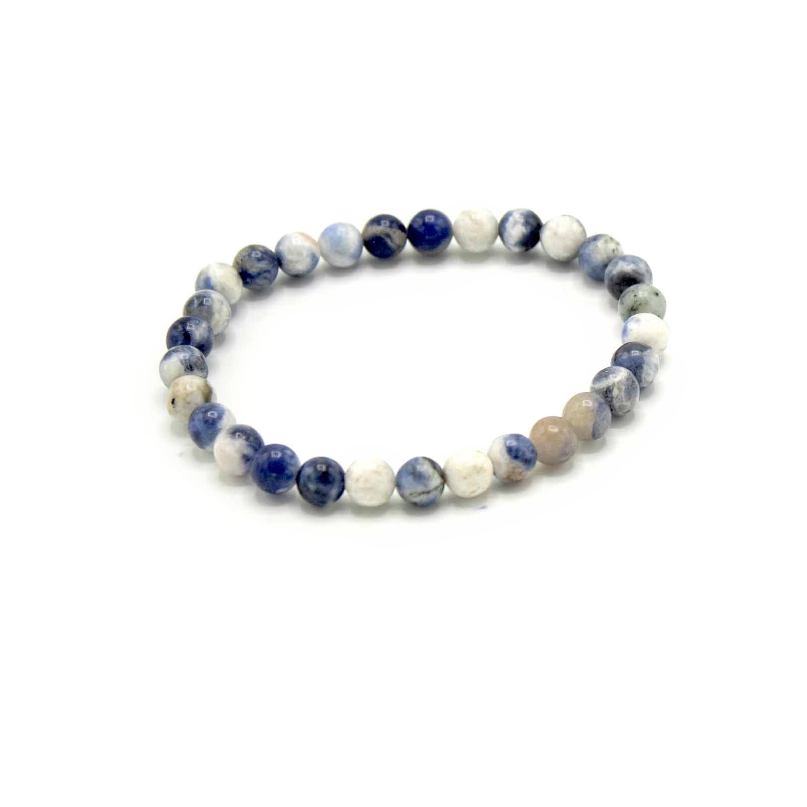 Pulsera de manifestación de piedras preciosas - Sodalita - Verdad