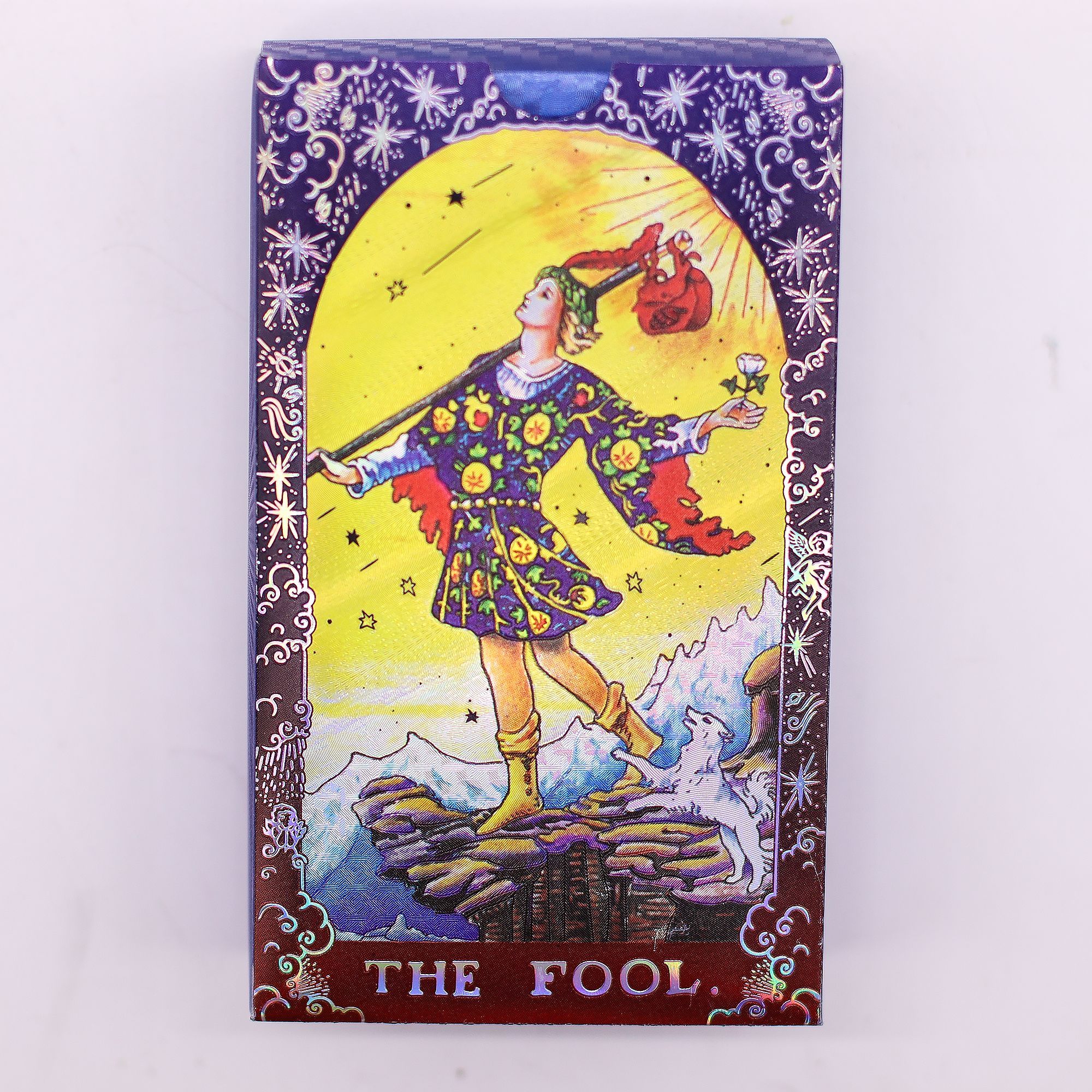Conjunto de cartas de Tarot con foil azul - Mandala - con folleto - Imagen 8