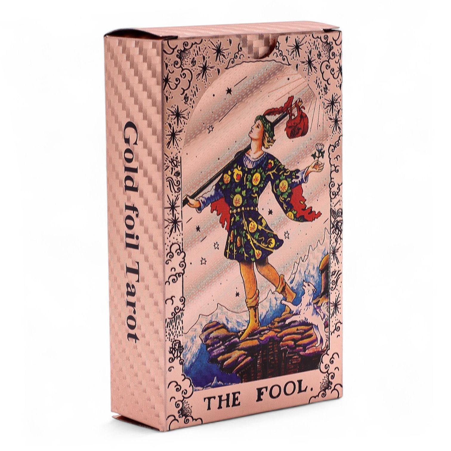 Set de cartas de Tarot con foil en oro rosa - Fase lunar - con folleto - Imagen 6