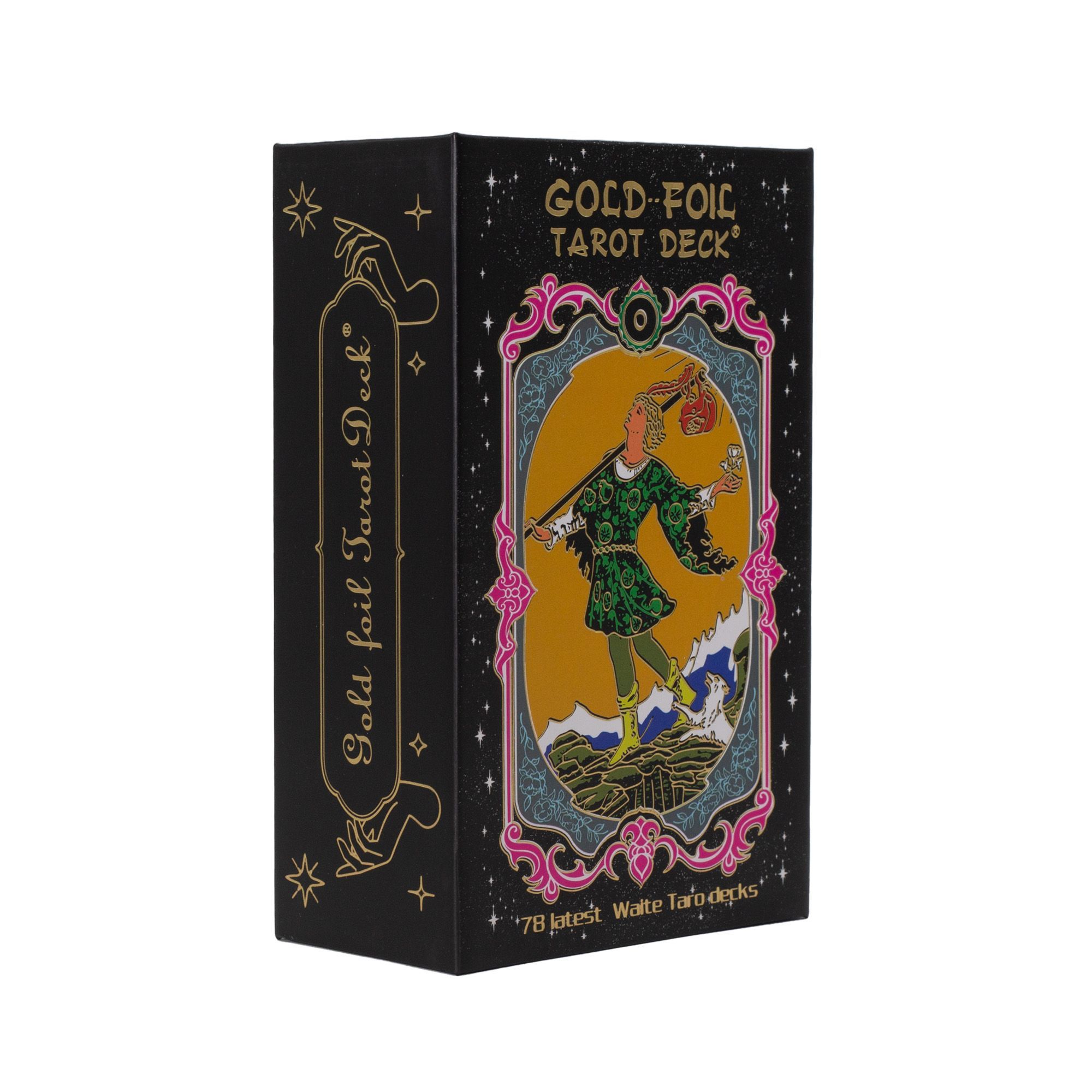 Juego de cartas de Tarot con lámina dorada - con folleto - Imagen 2