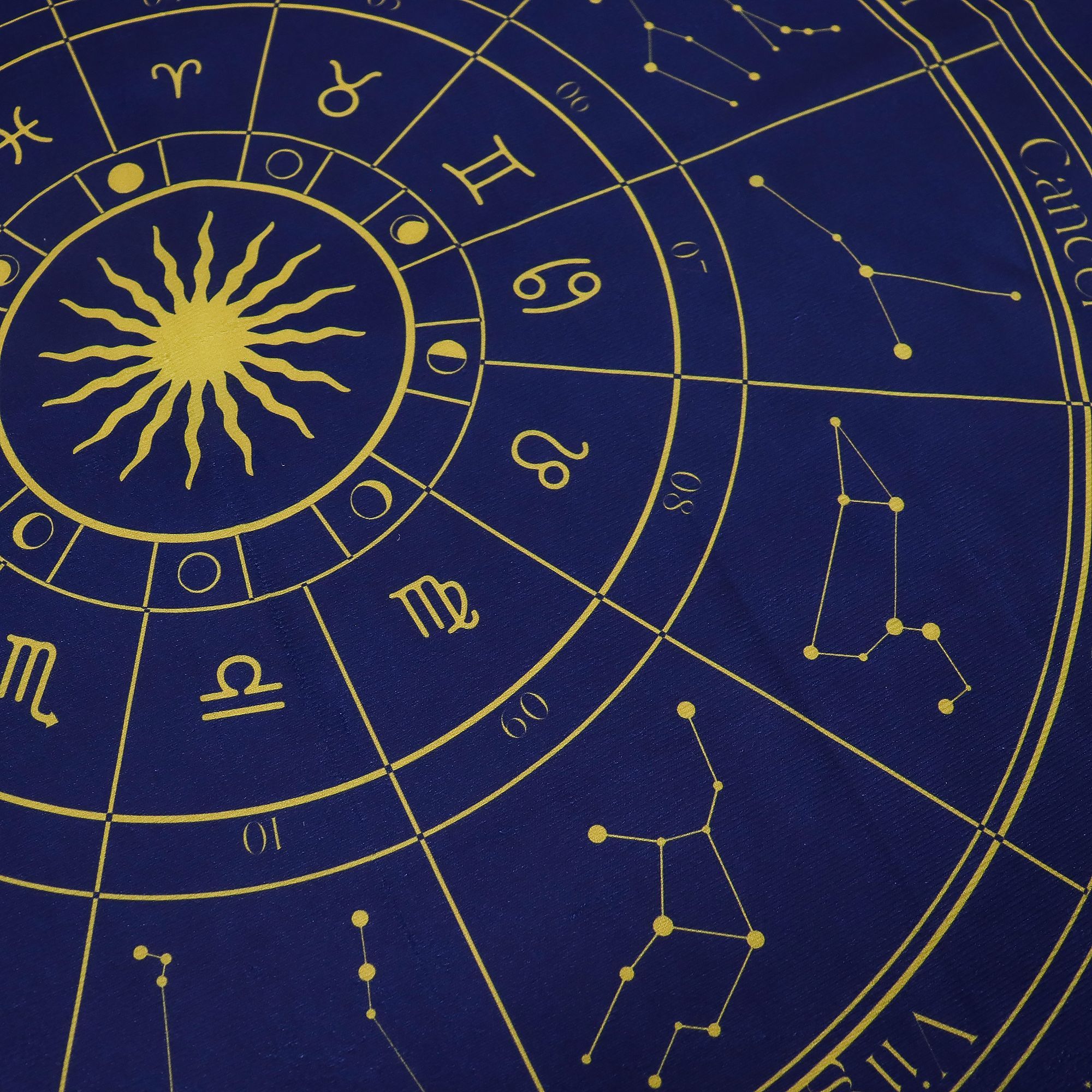 Paño para lectura de Tarot - Zodiaco - Imagen 9