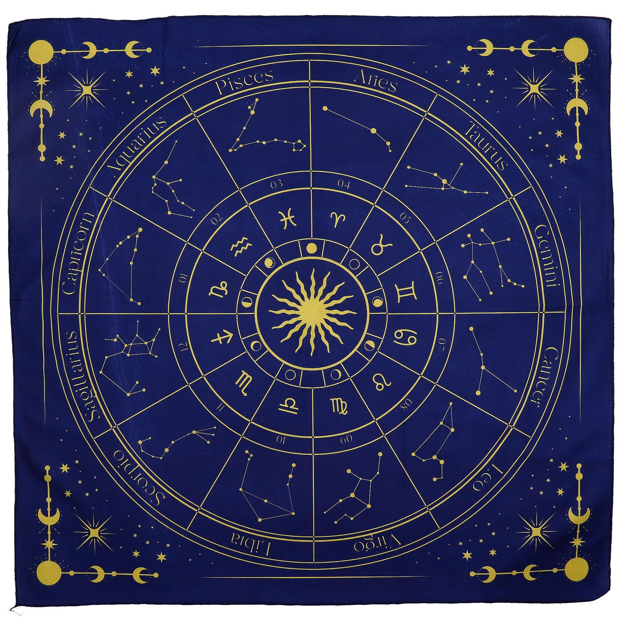 Paño para lectura de Tarot - Zodiaco - Imagen 6