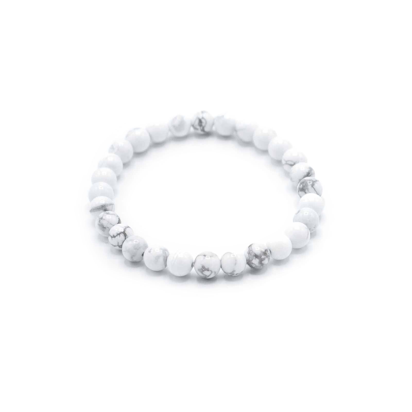 Pulsera de Manifestación de Piedras Preciosas - Jaspe Blanco - Paz